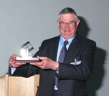 Time Weedon with the AILU Award