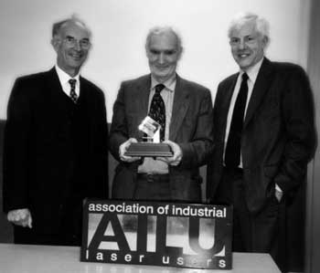 Daivd Dyson receiving his Award